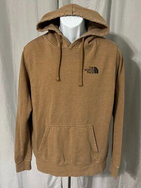 🧥 The North Face men’s tan black hoodie sweatshirt Medium EUC casual warm 🌲